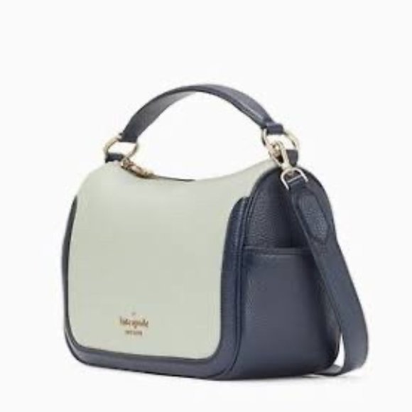 Kate Spade Pebbled Leather Crossbody Bag Light Pistachio Multi - Picture 15 of 16